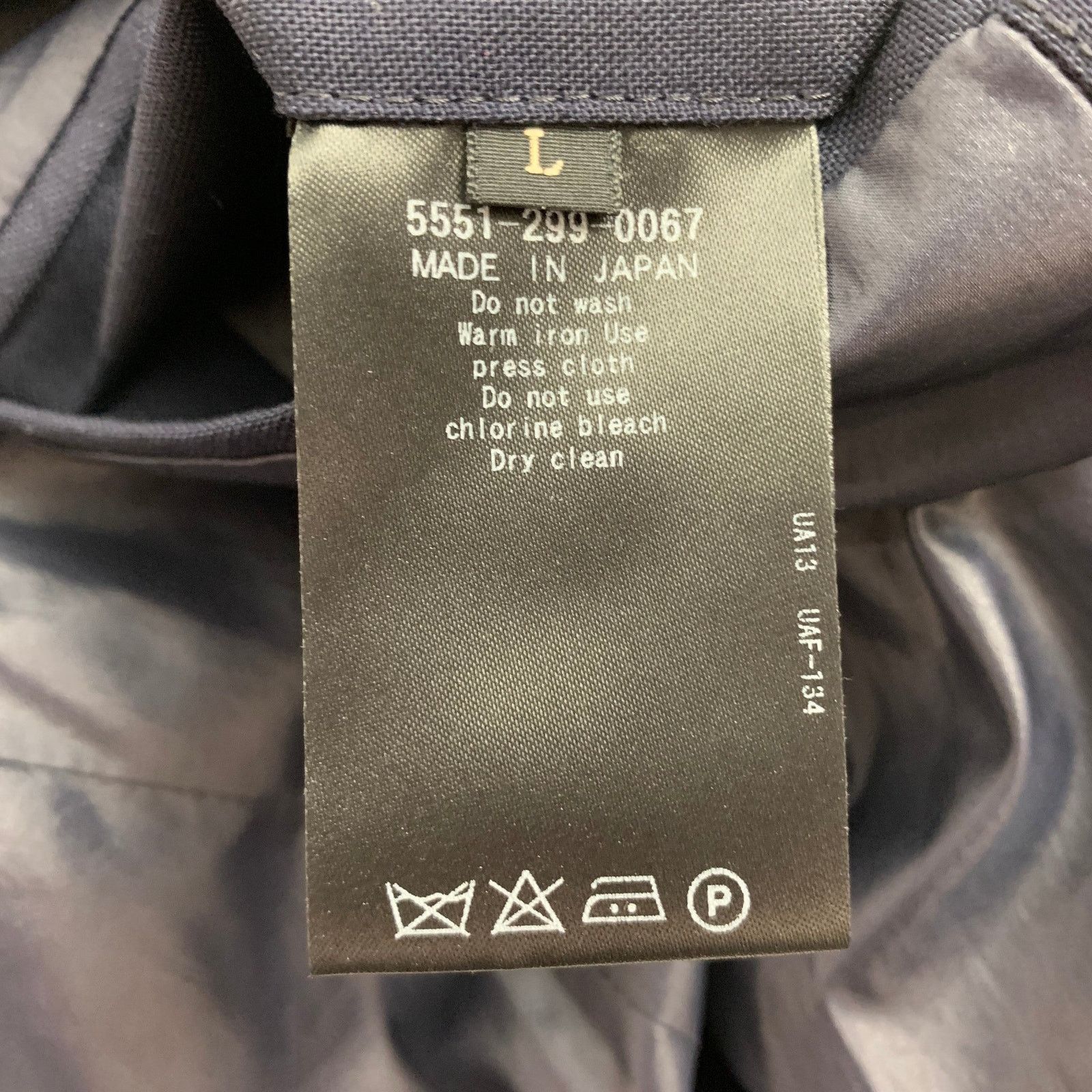 NVY Size L Navy Mixed Patterns Single Breasted Sport Coat Size 42R - 5 Thumbnail