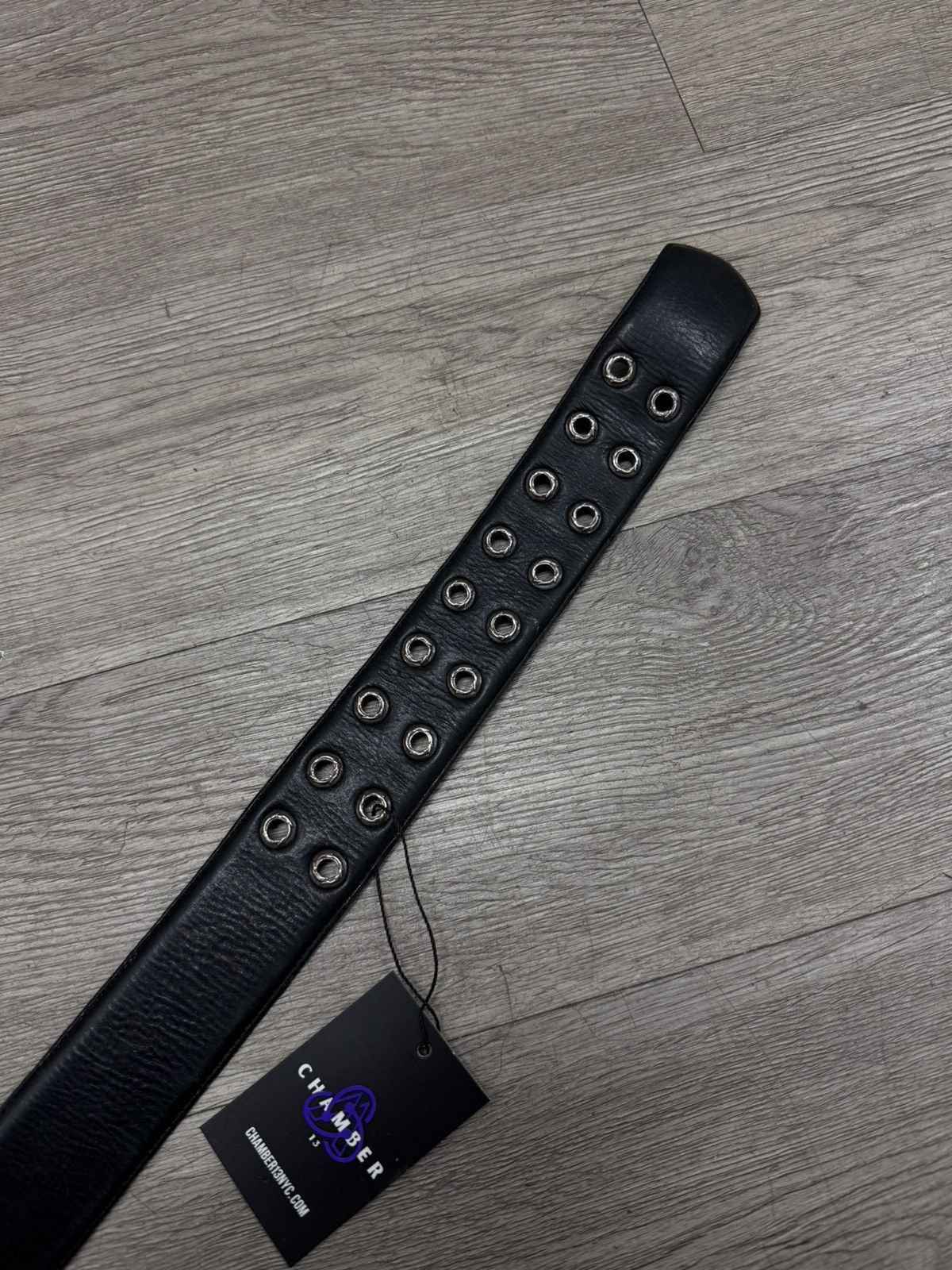 Chrome Hearts Chrome Hearts Black Double Pin Roller Belt 32 Size 32 - 2 Thumbnail