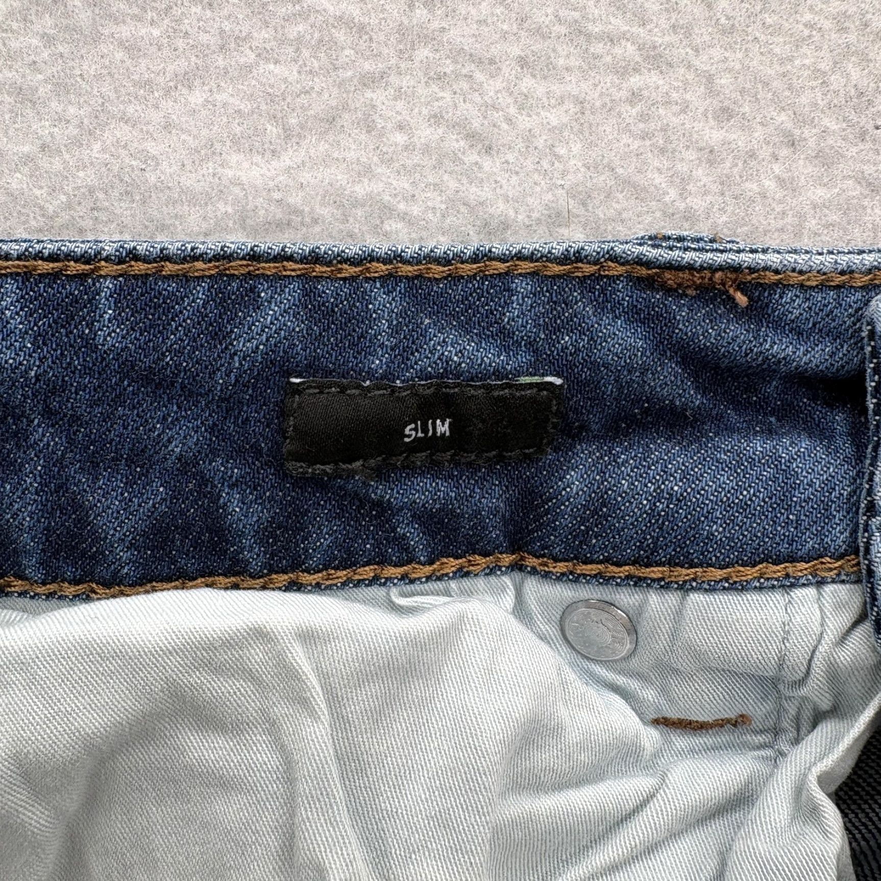 Bonobos Bonobos Jeans Mens 34x34 Blue Medium Wash Slim Straight Stretch Denim Pants Size US 34 / EU 50 - 5 Thumbnail