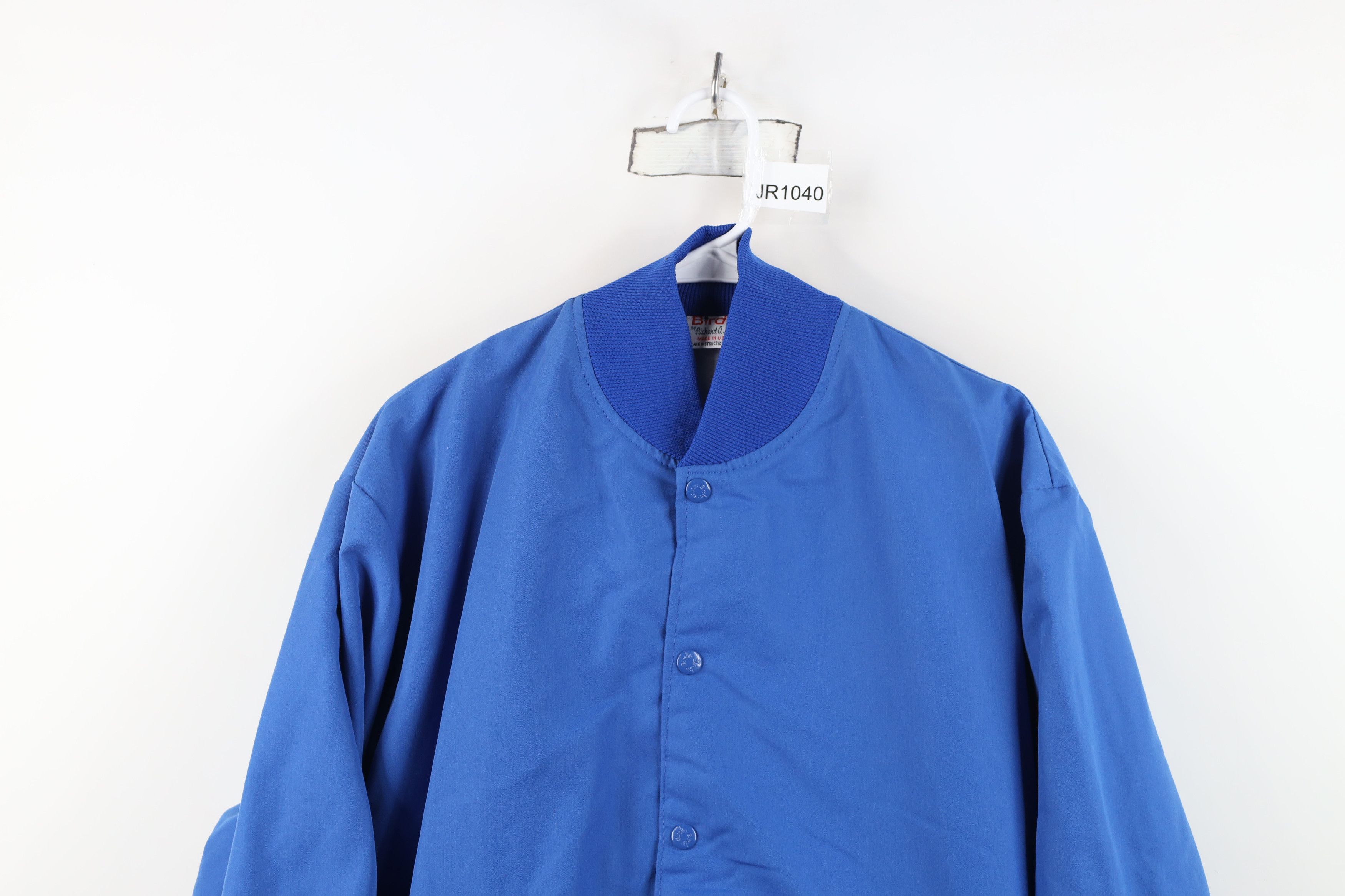 Vintage Vintage 70s Streetwear Lined Bomber Jacket Royal Blue USA Size US M / EU 48-50 / 2 - 2 Thumbnail