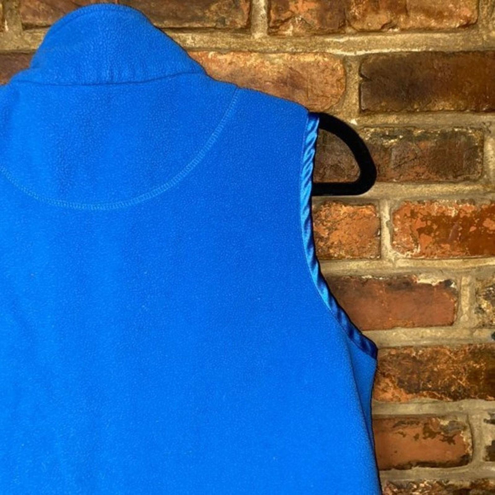 Other Mountain Lake Vintage Blue Fleece Sleeveless Full Zip Vest Size M / US 6-8 / IT 42-44 - 10 Thumbnail