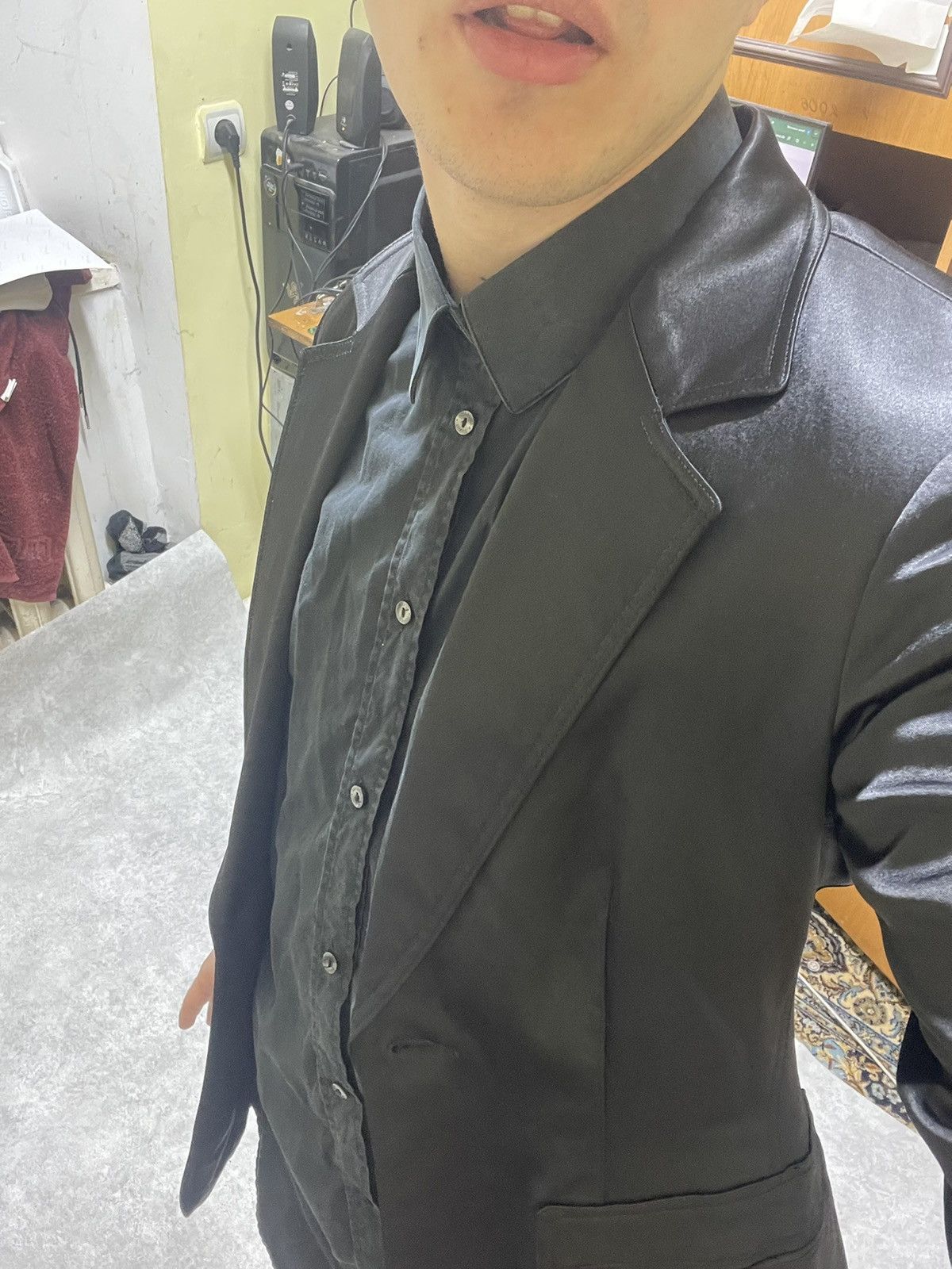 Gianfranco Ferre × If Six Was Nine Nosferatu GFJ Italy 99ss Blazer Opium Fit Nylon Fit Style Size US M / EU 48-50 / 2 - 16 Thumbnail