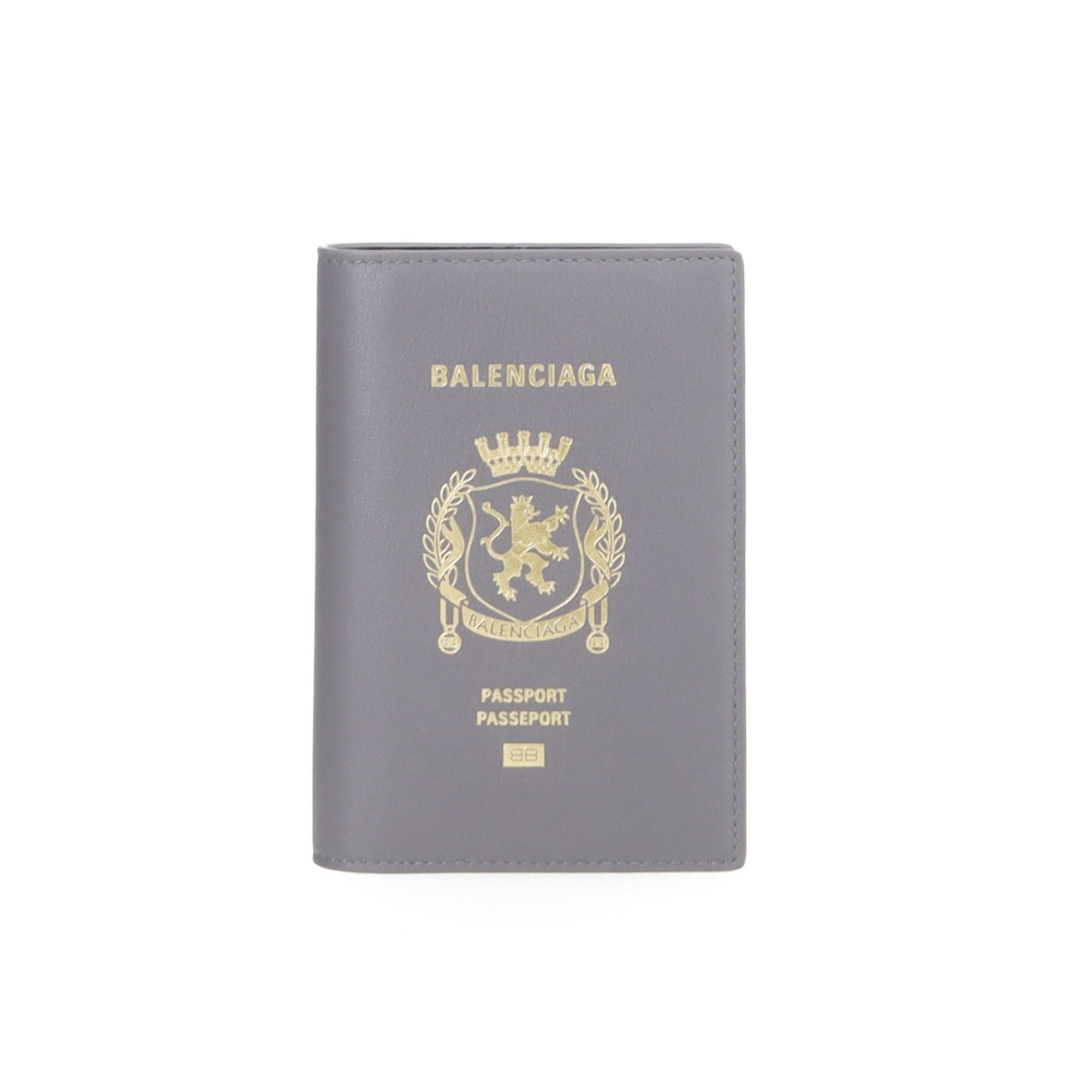 Balenciaga Balenciaga Crest Passport Holder Gray Size ONE SIZE - 1 Thumbnail