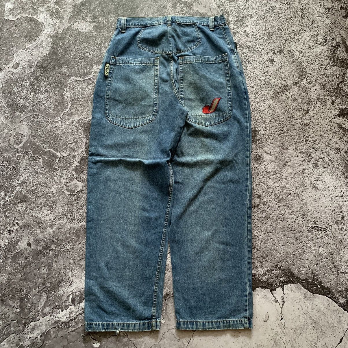 JNCO Y2K JNCO handy Man Big Pocket Reflective Baggy Denim Pants Size US 36 / EU 52 - 4 Thumbnail