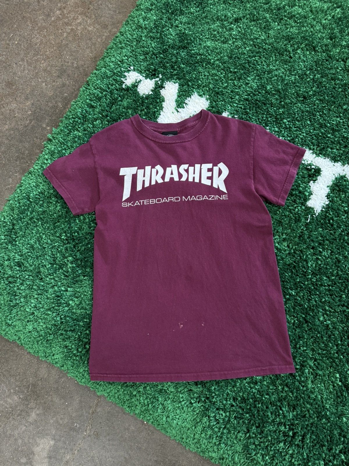 Thrasher Thrasher Classic Burgundy Logo Tee Small S Size US S / EU 44-46 / 1 - 1 Thumbnail