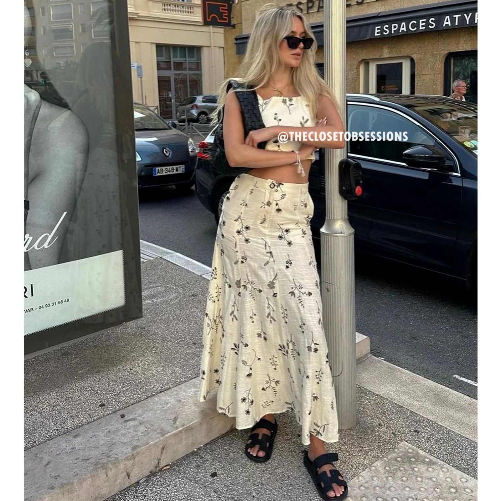 Zara ZARA BLOGGER FAVE! Co-Ord Set Tied Crop Top + Maxi Skirt NWT Size L / US 10 / IT 46 - 5 Thumbnail