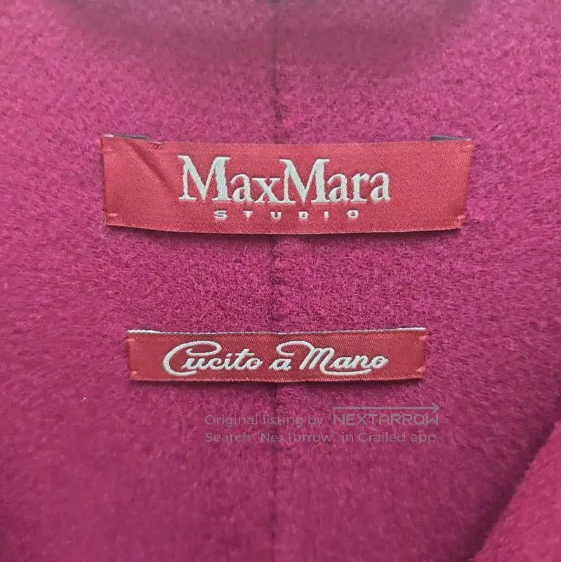 Max Mara MaxMara Wool Long Coat in Rose Red . Size M / US 6-8 / IT 42-44 - 2 Thumbnail