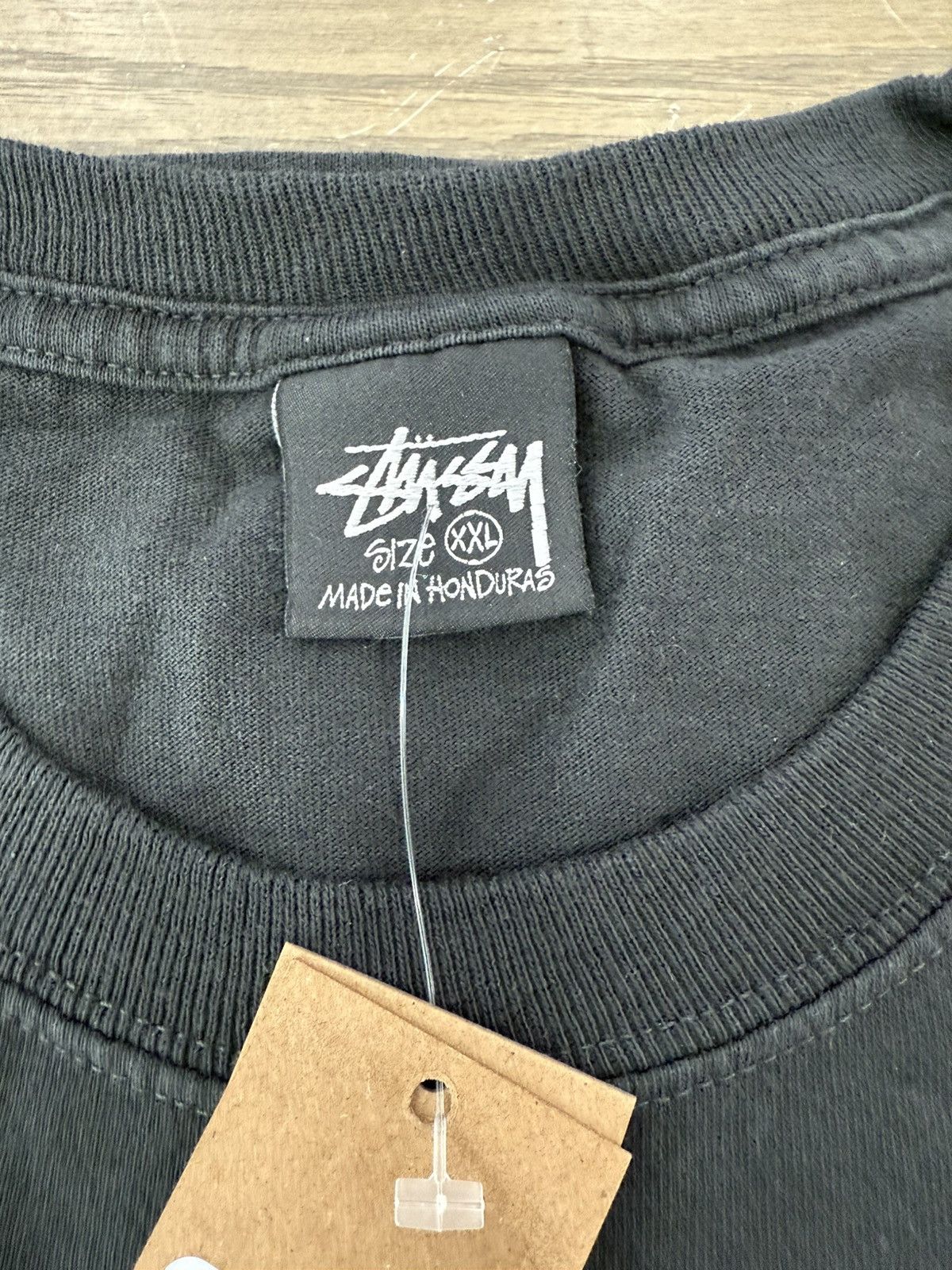 Stussy 🎱 Stussy Classic Gear Pigment Dyed Tee Shirt 2XL Black XXL 🎱 Size US XXL / EU 58 / 5 - 5 Thumbnail