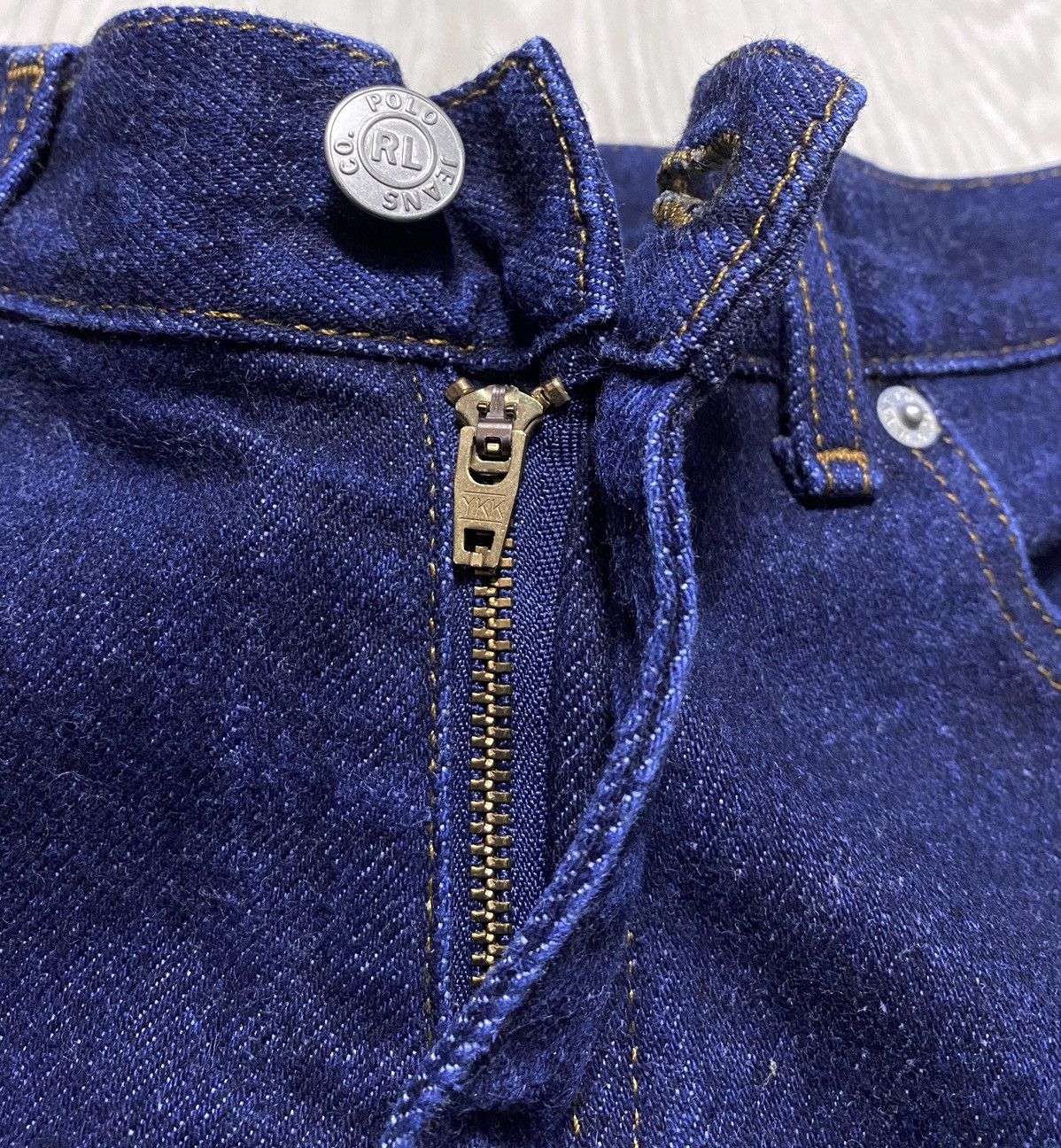 Polo Ralph Lauren Polo Jeans Co. Ralph Lauren Navy Thick Flared Jeans Denim Size 28" / US 6 / IT 42 - 15 Thumbnail