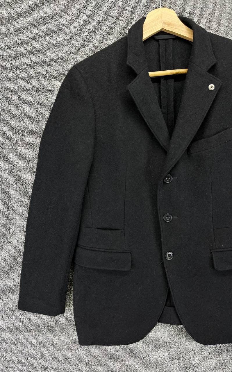 Lemaire × Uniqlo Lemaire Uniqlo Button Up Wool Black Jacket Size S / US 4 / IT 40 - 3 Thumbnail