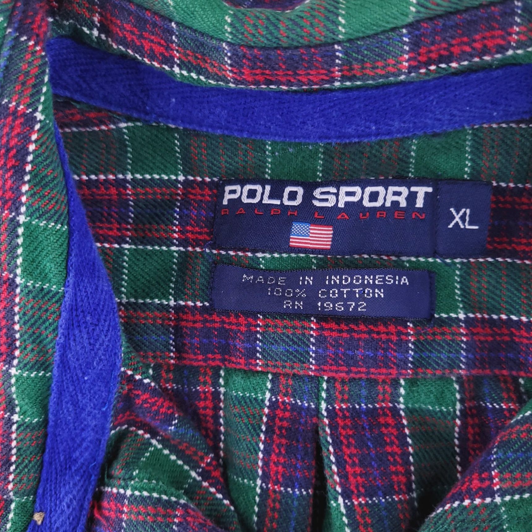Polo Ralph Lauren VINTAGE Polo Ralph Lauren Shirt Mens Medium Flannel Long Sleeve Green THICK Size US M / EU 48-50 / 2 - 3 Thumbnail