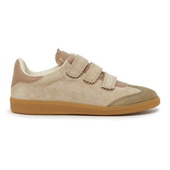ISABEL MARANT Beth Beige Brown Suede Sneakers New & Authenti