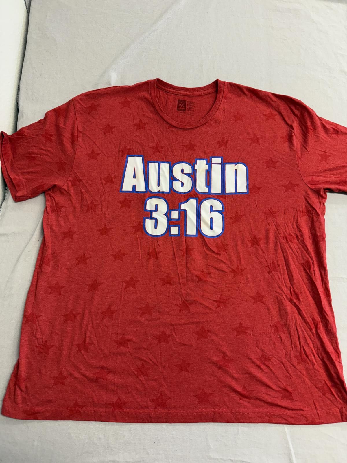 WWE Stone Cold T-shirt Steve Austin 3:16 AOP Stars Skull 3XL Size US XXL / EU 58 / 5 - 2 Thumbnail