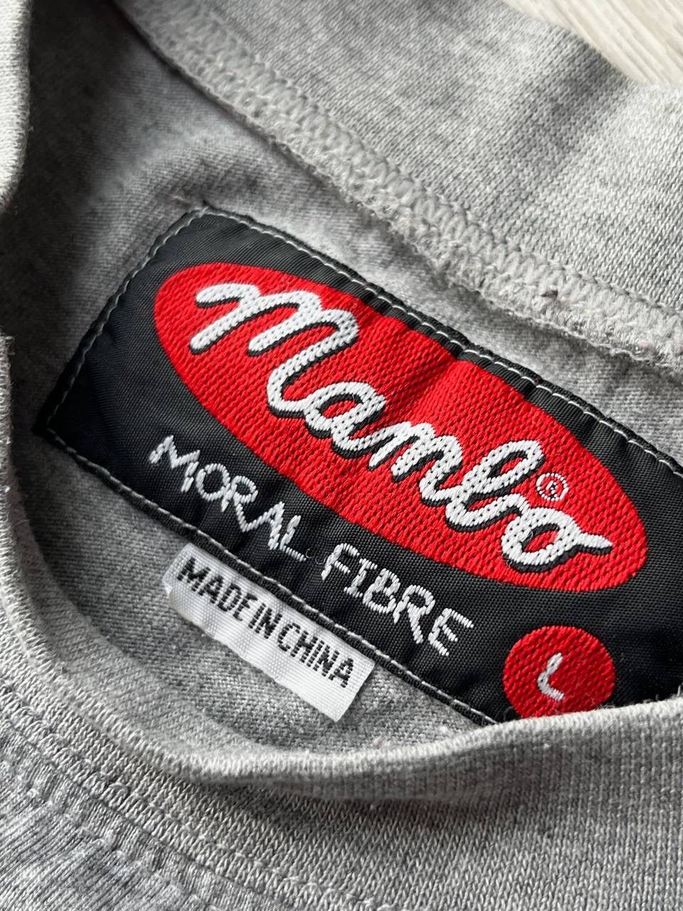 Mambo × Vintage Vintage Mambo Moral Fibre Grey Boxy T-shirt Y2K L Size US L / EU 52-54 / 3 - 8 Thumbnail