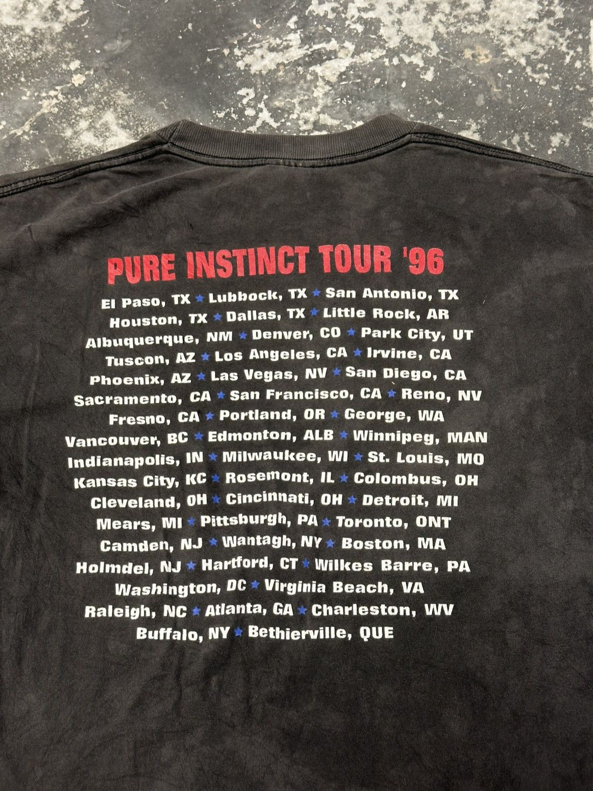 Band Tees × Vintage Vintage 90s Scorpion Pure Instinct Tour 1996 Across America Size US L / EU 52-54 / 3 - 7 Thumbnail