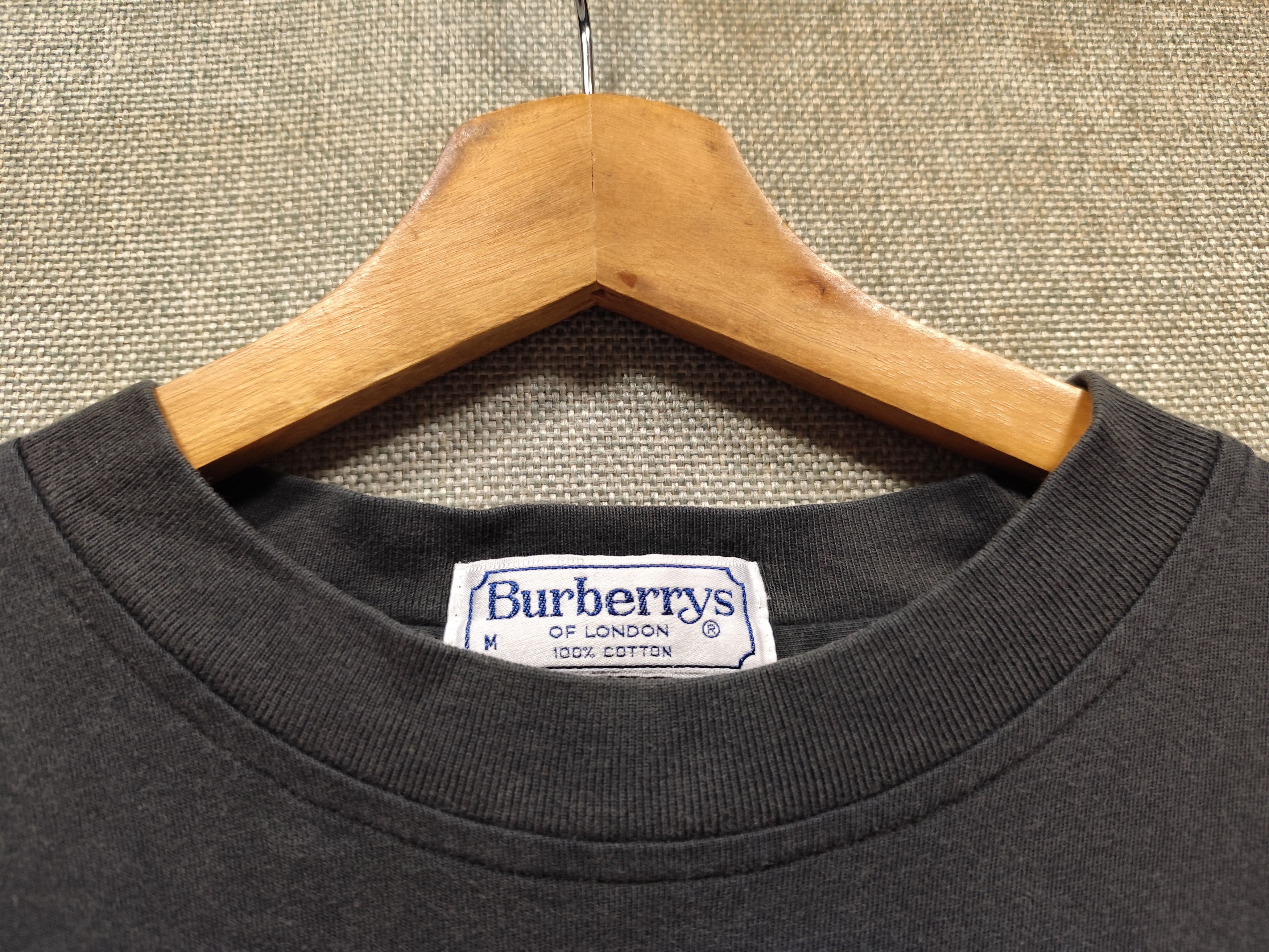 Burberry Vintage 90s t shirt burberry logo embroidery Size US M / EU 48-50 / 2 - 3 Thumbnail
