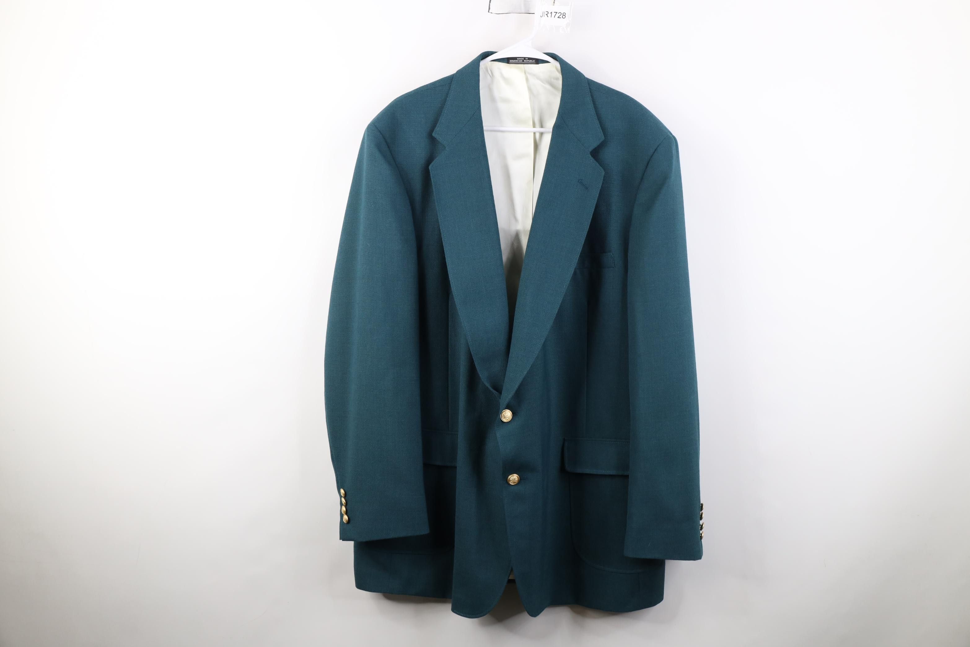 Vintage Vintage 90s The Masters Golf Suit Coat Blazer Jacket Green Size US XXL / EU 58 / 5 - 1 Thumbnail