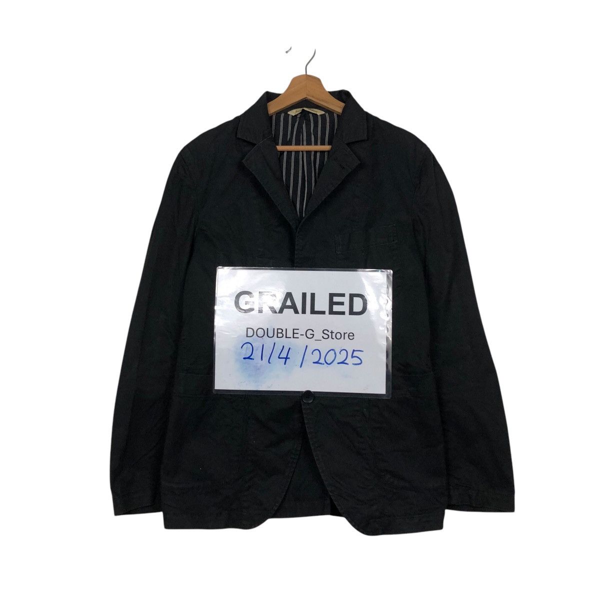 Issey Miyake 📌Vintage Chore Work Jacket Journal Standard Blanket Striped Size US L / EU 52-54 / 3 - 1 Thumbnail