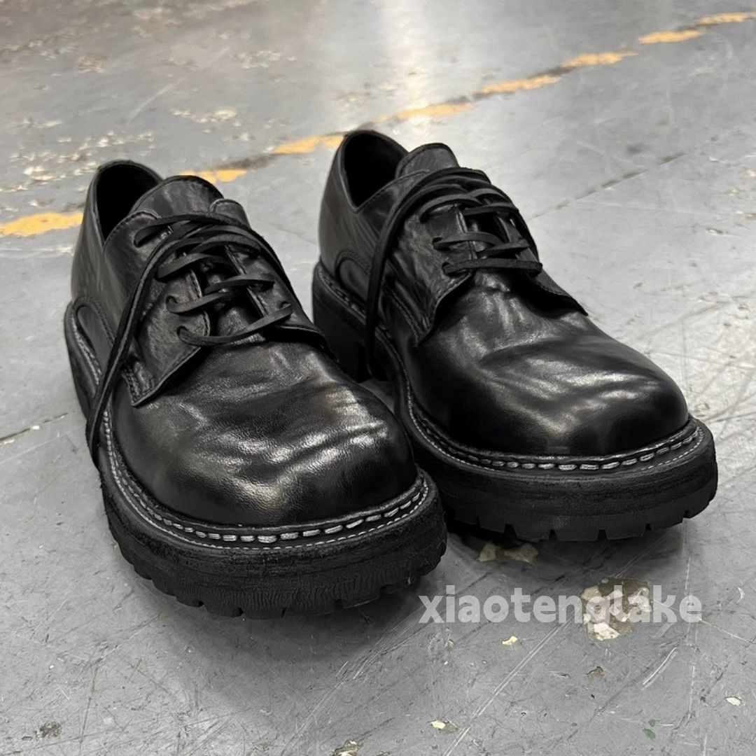 Vintage Utility punk yuppie grunge derby big head shoes boots Size US 12 / EU 45 - 4 Thumbnail