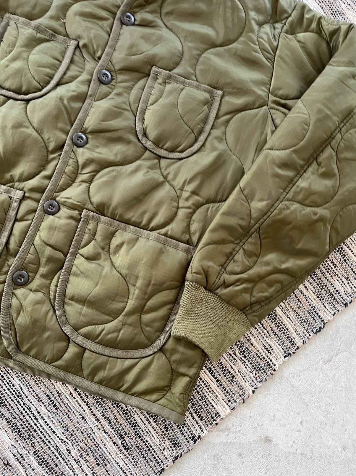 Polo Ralph Lauren Vintage US Army Quilted Bomber Jacket Green Military Liner Size US M / EU 48-50 / 2 - 6 Thumbnail
