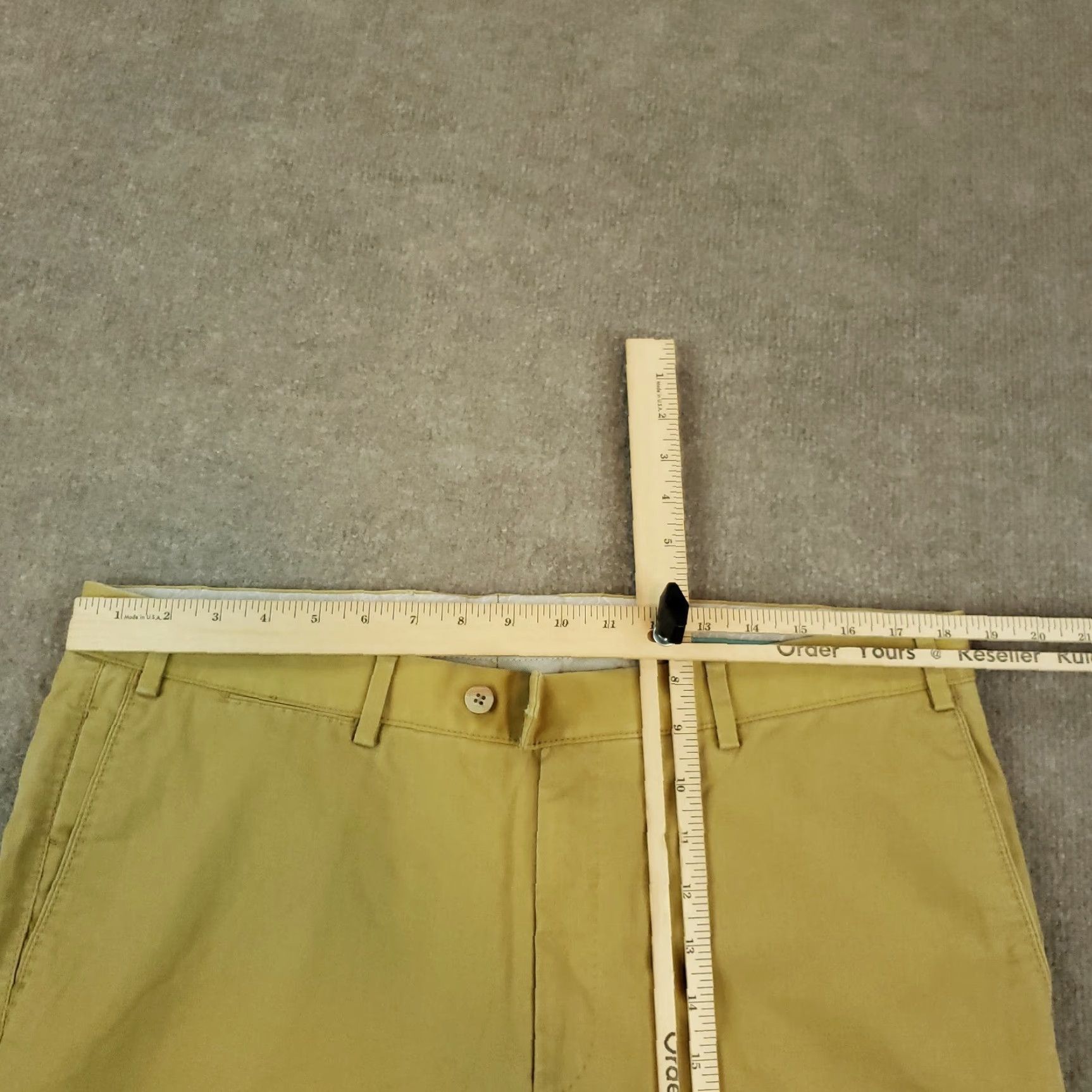 Vintage Hiltl Chino Pants Men 37 Brown Straight Flat Front Stretch Casual Size US 37 - 4 Thumbnail