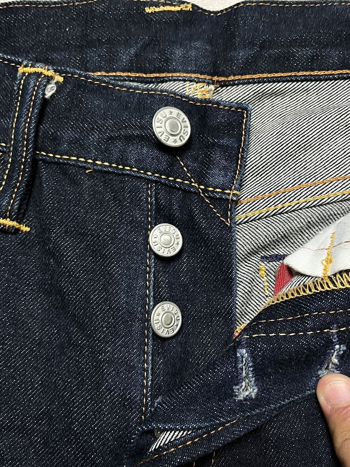 Evisu Evisu Big Embroidered Daicock Selvedge Jeans Size US 33 - 12 Thumbnail