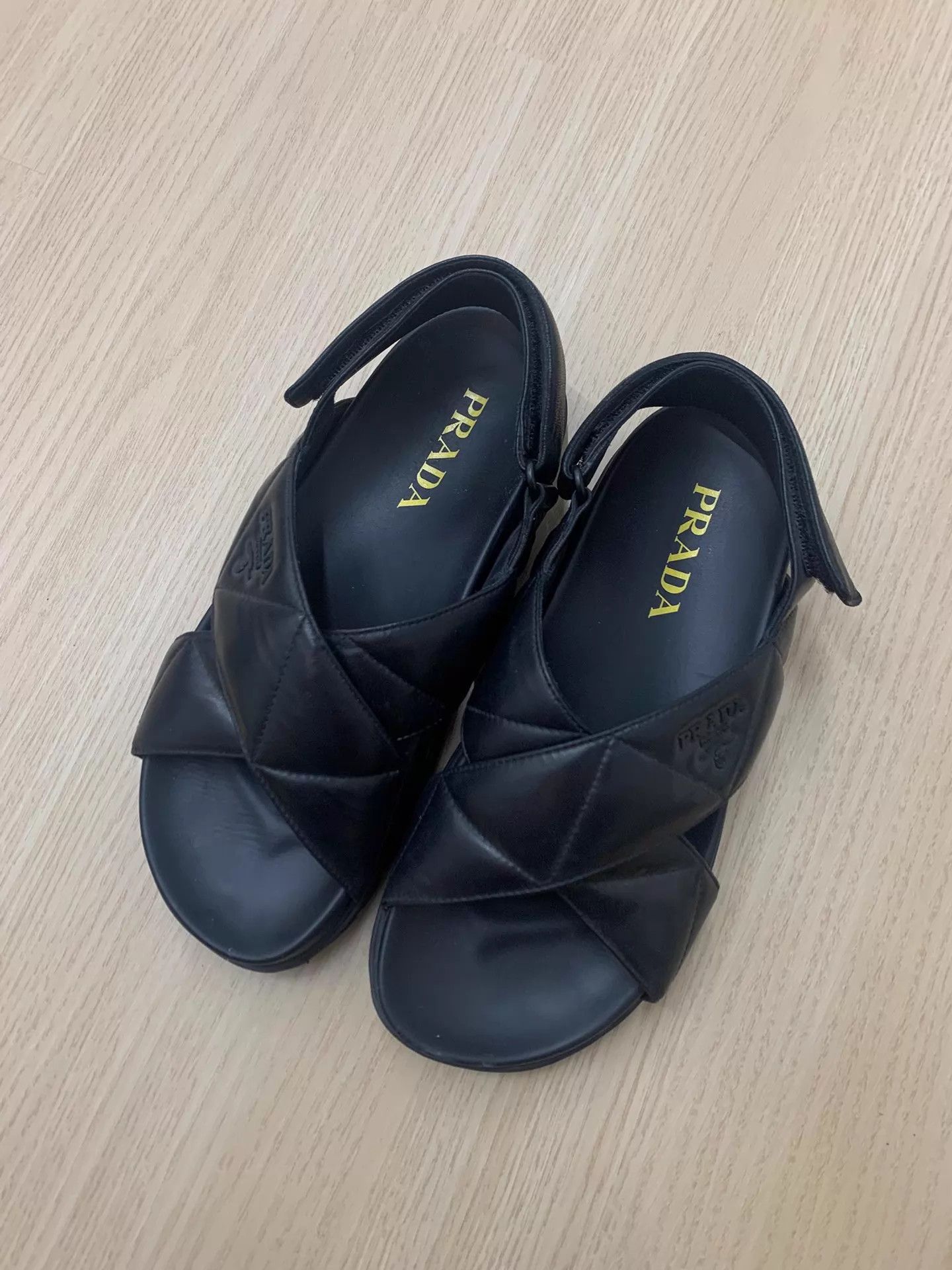 Prada Prada Black Sandals EU 36 Fall/Winter Sock-Friendly Size US 5.5 / IT 35.5 - 1 Thumbnail