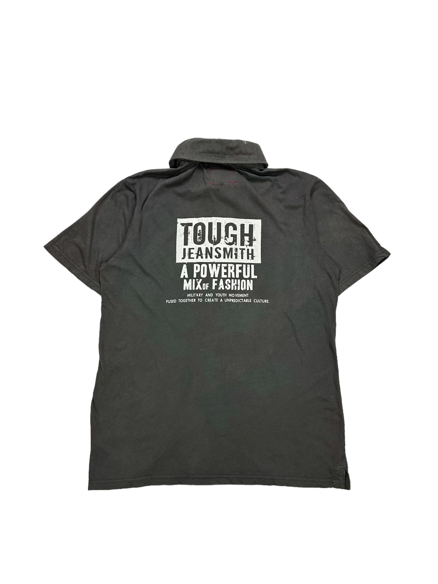 Japanese Brand Tough Jeansmith big logo polo tshirt Size US L / EU 52-54 / 3 - 1 Thumbnail