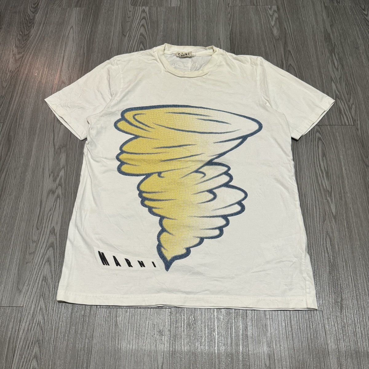 Marni Marni Tornado White T-Shirt Size US M / EU 48-50 / 2 - 1 Thumbnail