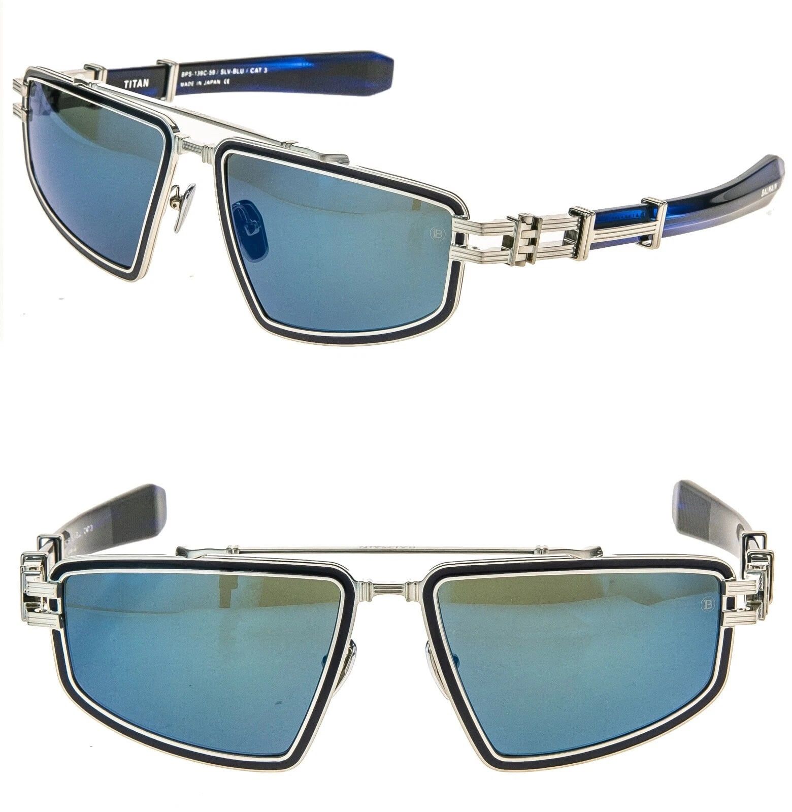 Balmain BALMAIN TITAN BY AKONI BPS139 Titanium BPS 139C Sunglass Size ONE SIZE - 1 Thumbnail