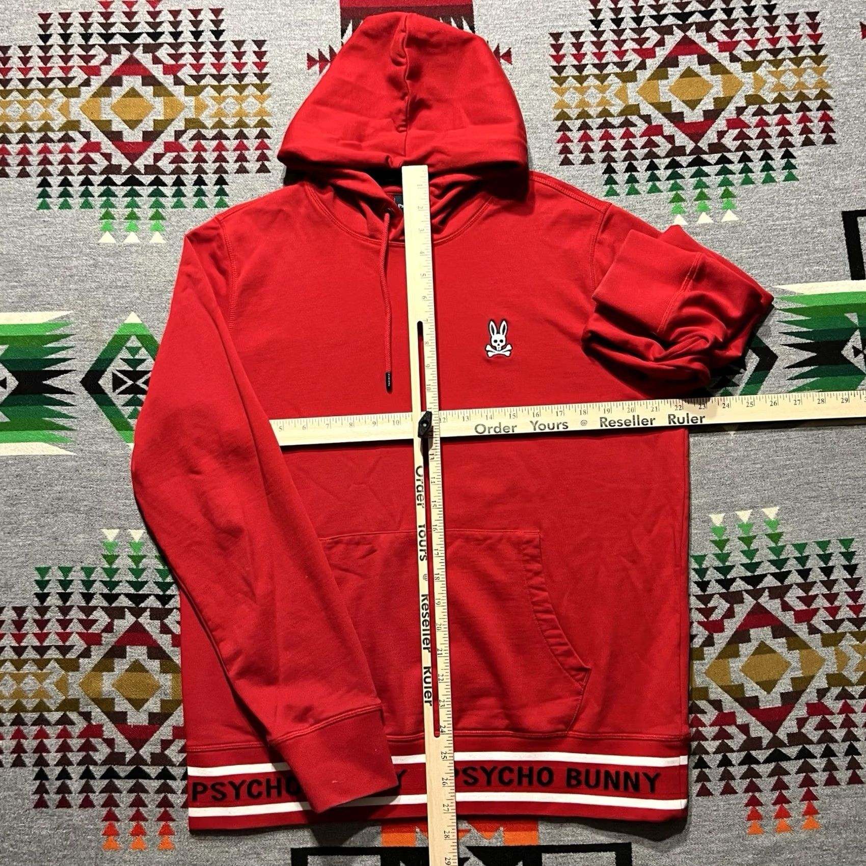 Psycho Bunny Psycho Bunny Hoodie Mens Medium Red Logo Pullover Sweatshirt Preppy B3 Size US M / EU 48-50 / 2 - 3 Thumbnail