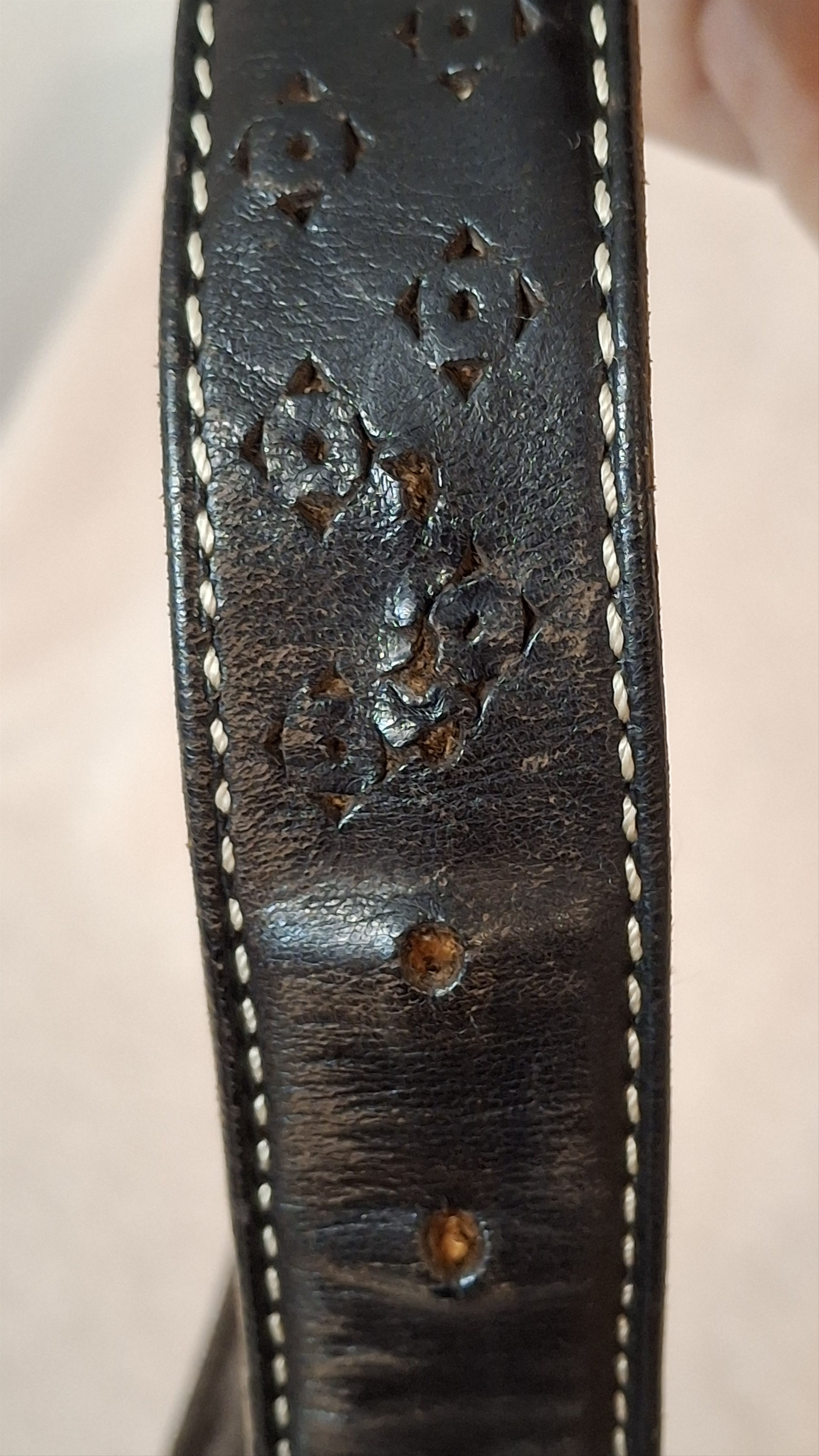 Felisi Embossed Black Leather Belt – Felisi Made in Italy Size 38 - 9 Thumbnail