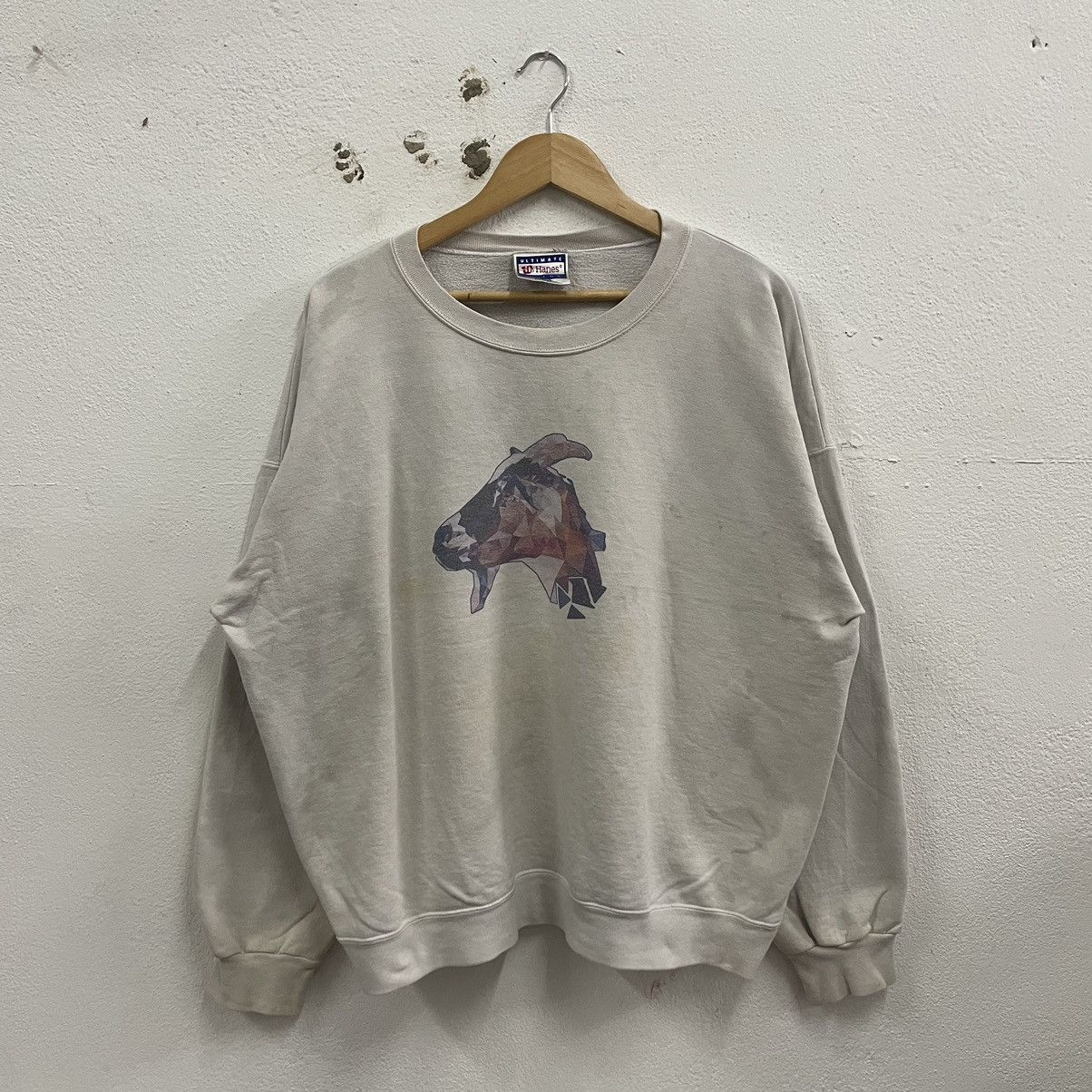 Hanes × Vintage 🔥Trash Vintage Eagle Dirty Crash Sweathshirts By Hanes Size US XL / EU 56 / 4 - 1 Thumbnail