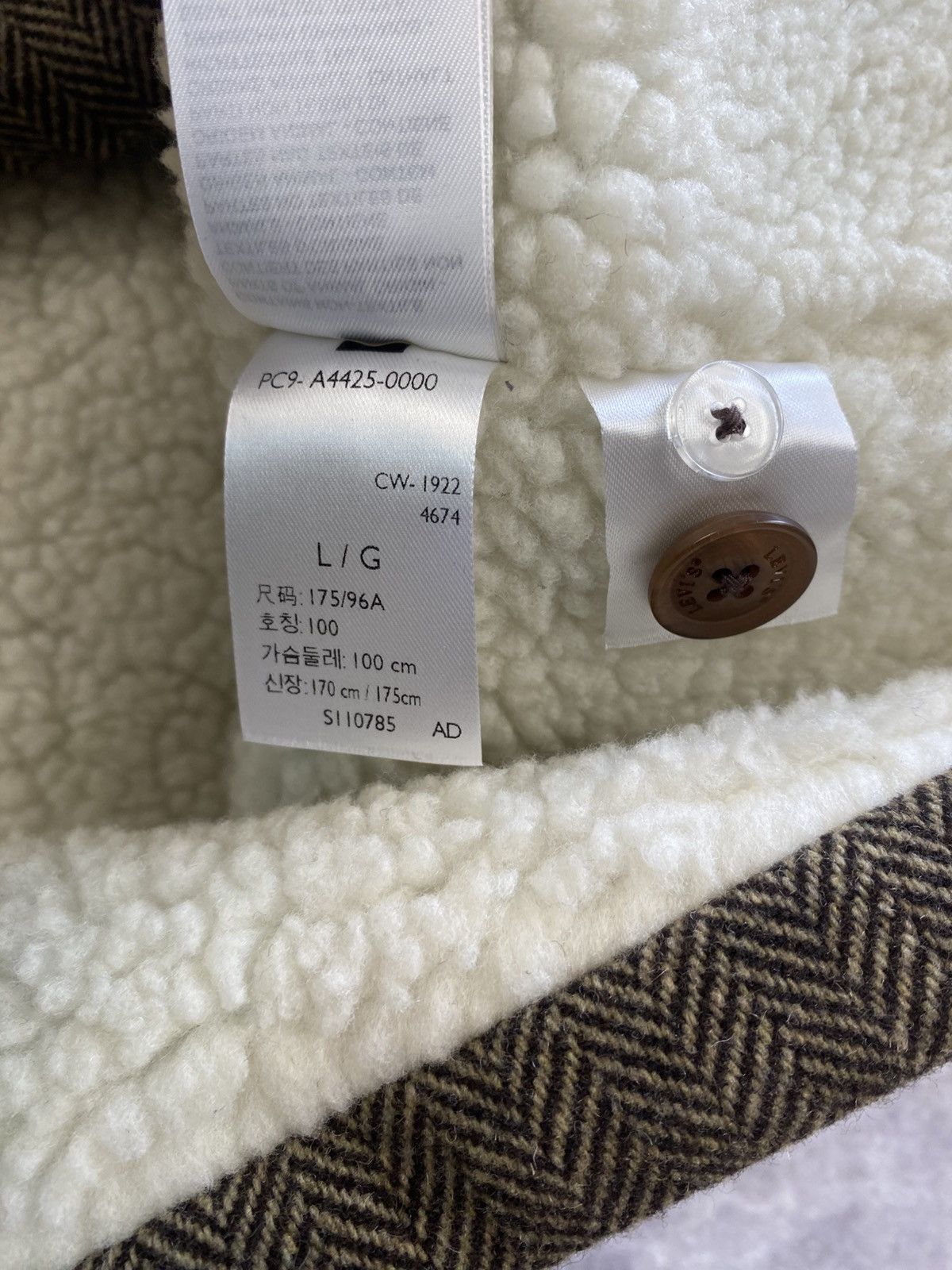 Levi's Levi's Jasper Club Sports Coat Blazer Herringbone Sherpa Size US L / EU 52-54 / 3 - 9 Thumbnail