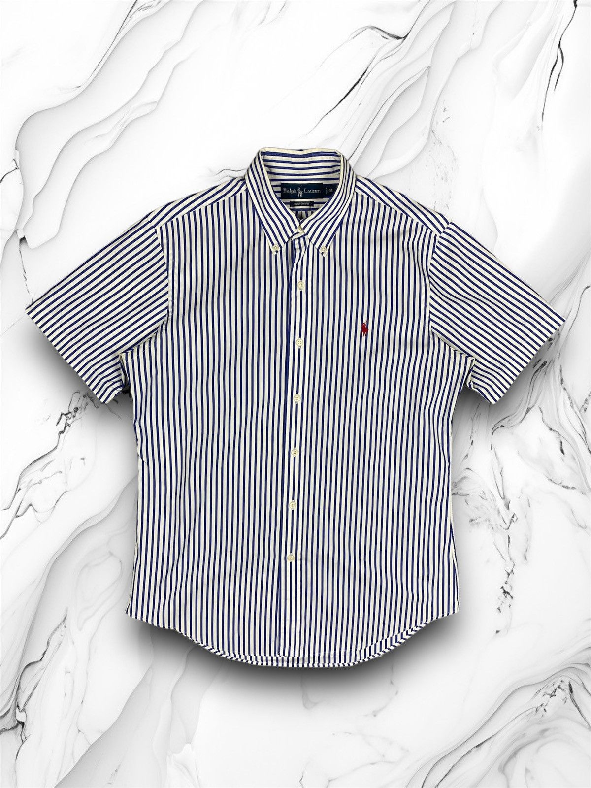 Polo Ralph Lauren × Ralph Lauren × Vintage Vintage Polo Ralph Lauren Designer Striped Button Up Shirt Size US M / EU 48-50 / 2 - 1 Thumbnail