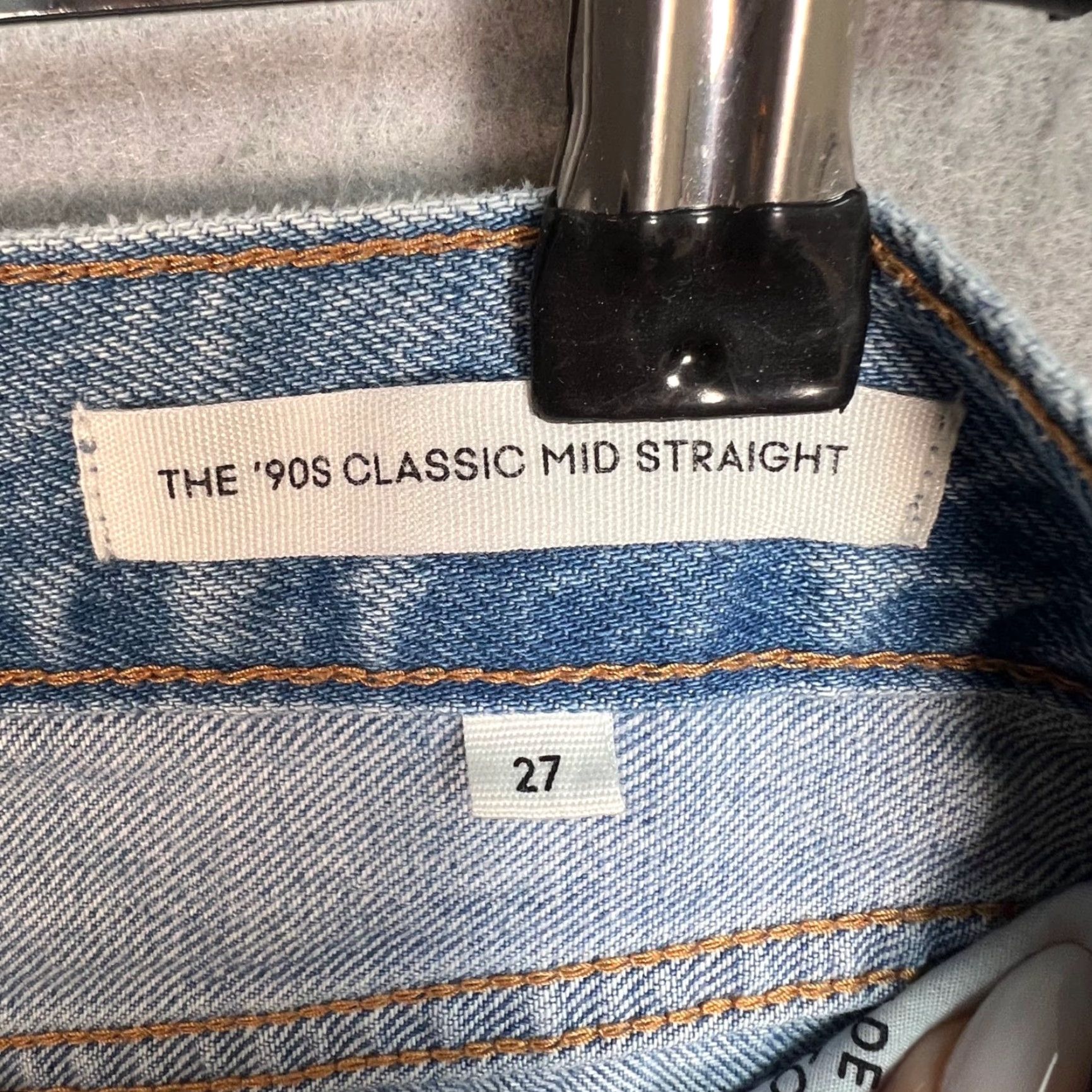 Denime Denim Forum 90s Vintage High Rise Straight Jeans Womens Size 27 Blue Cotton Classic Retro Size 27" / US 4 / IT 40 - 4 Thumbnail