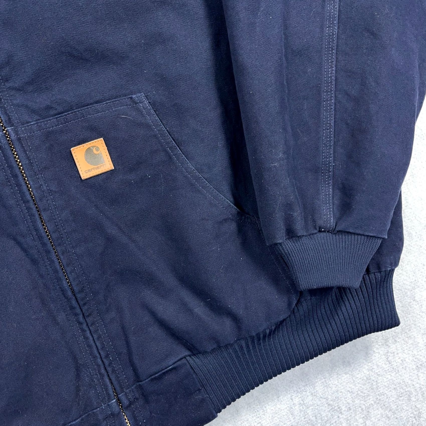 Carhartt VINTAGE Carhartt Jacket Mens 4XL Navy Blue J130 MDT Quilted Lined Hooded Canvas VTG Size US XXL / EU 58 / 5 - 6 Thumbnail