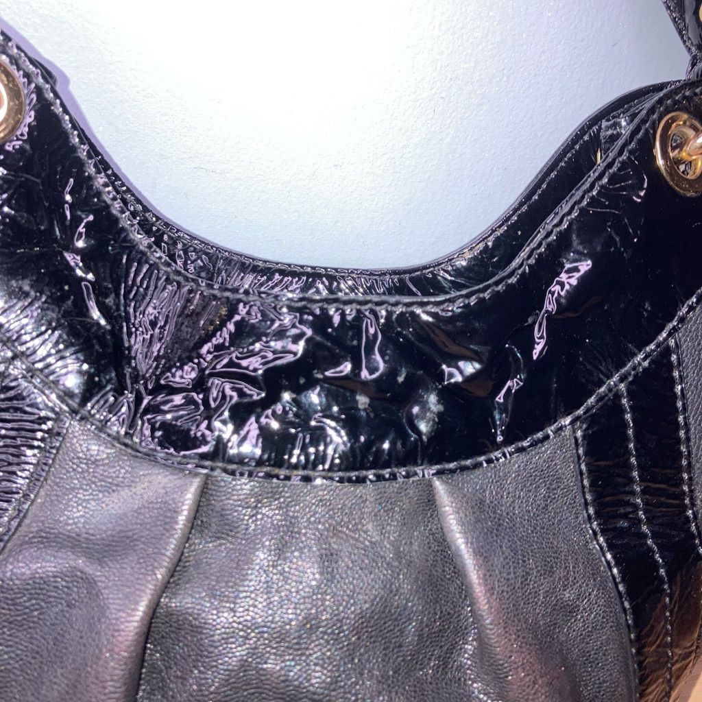 Michael Kors Michael Kors, Mixed Leather Drawstring Hobo Bucket Shoulder Bag Size ONE SIZE - 12 Thumbnail