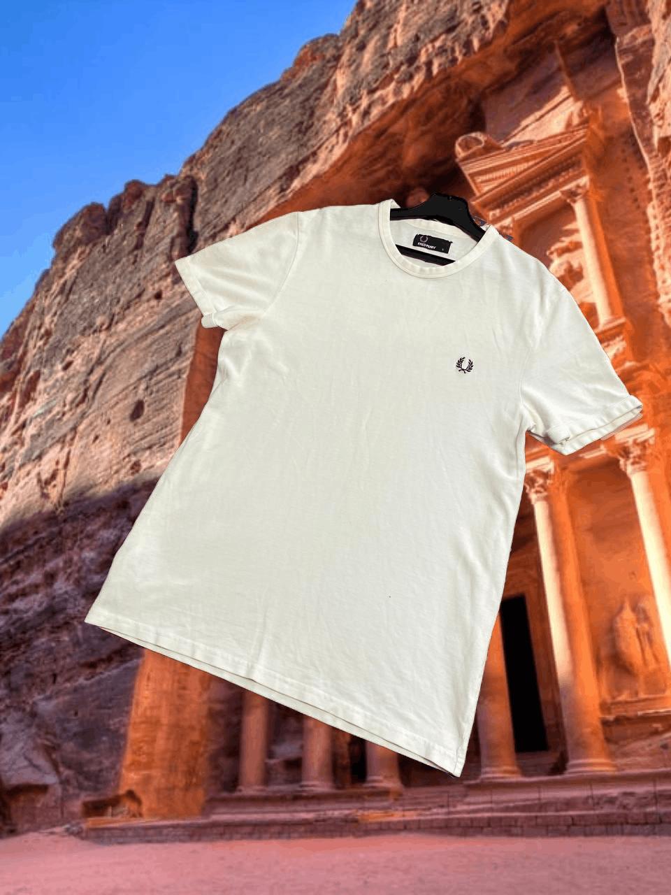 Fred Perry Streetwear T-Shirt Fred Perry white logo Y2K Vintage Size US S / EU 44-46 / 1 - 1 Thumbnail