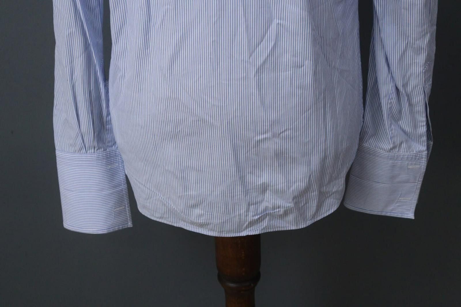 Designer Boggi 100% Cotton White Button Front Dress Shirt Size 40 Size 38R - 8 Thumbnail