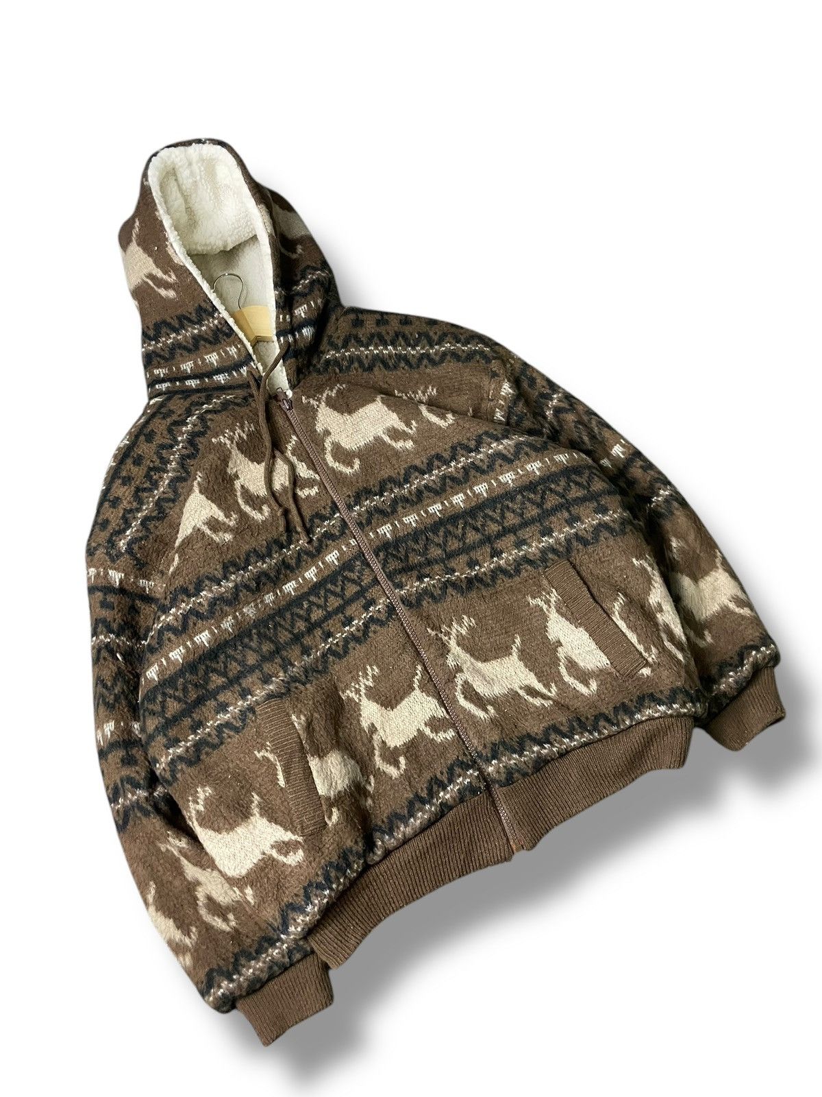 Japanese Brand × Vintage Vintage BREAKERS Deer Allover Print Hoodies (71) Size US M / EU 48-50 / 2 - 2 Thumbnail