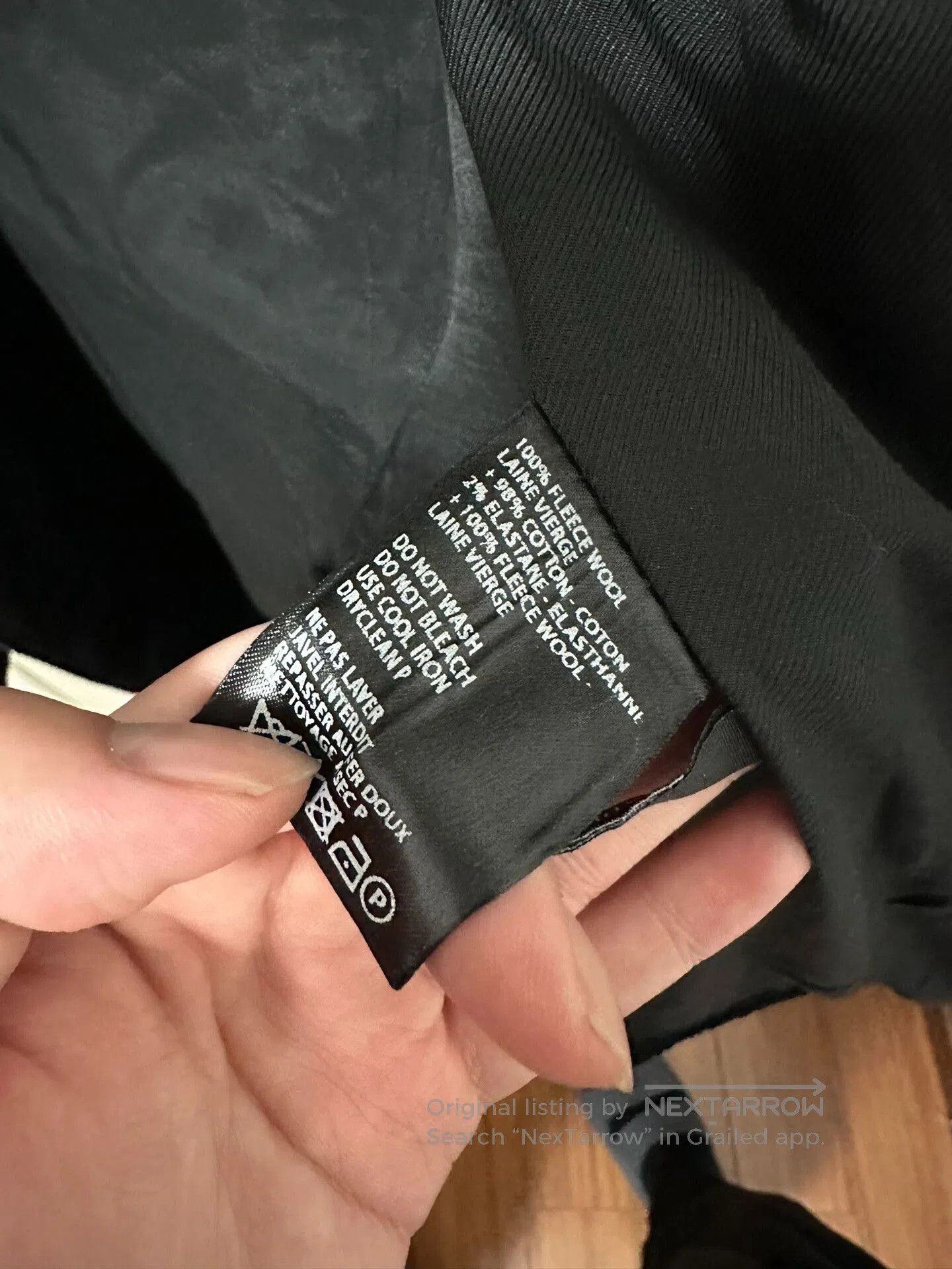 Haider Ackermann black wool blend two-in-one jacket. Size US L / EU 52-54 / 3 - 2 Thumbnail