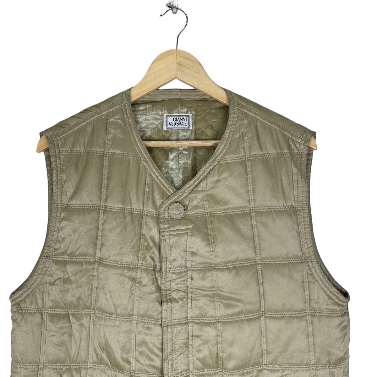 Versace 🌟GIANI VERSACE PUFFER LIGHT ZIPPER VEST Size US S / EU 44-46 / 1 - 2 Thumbnail