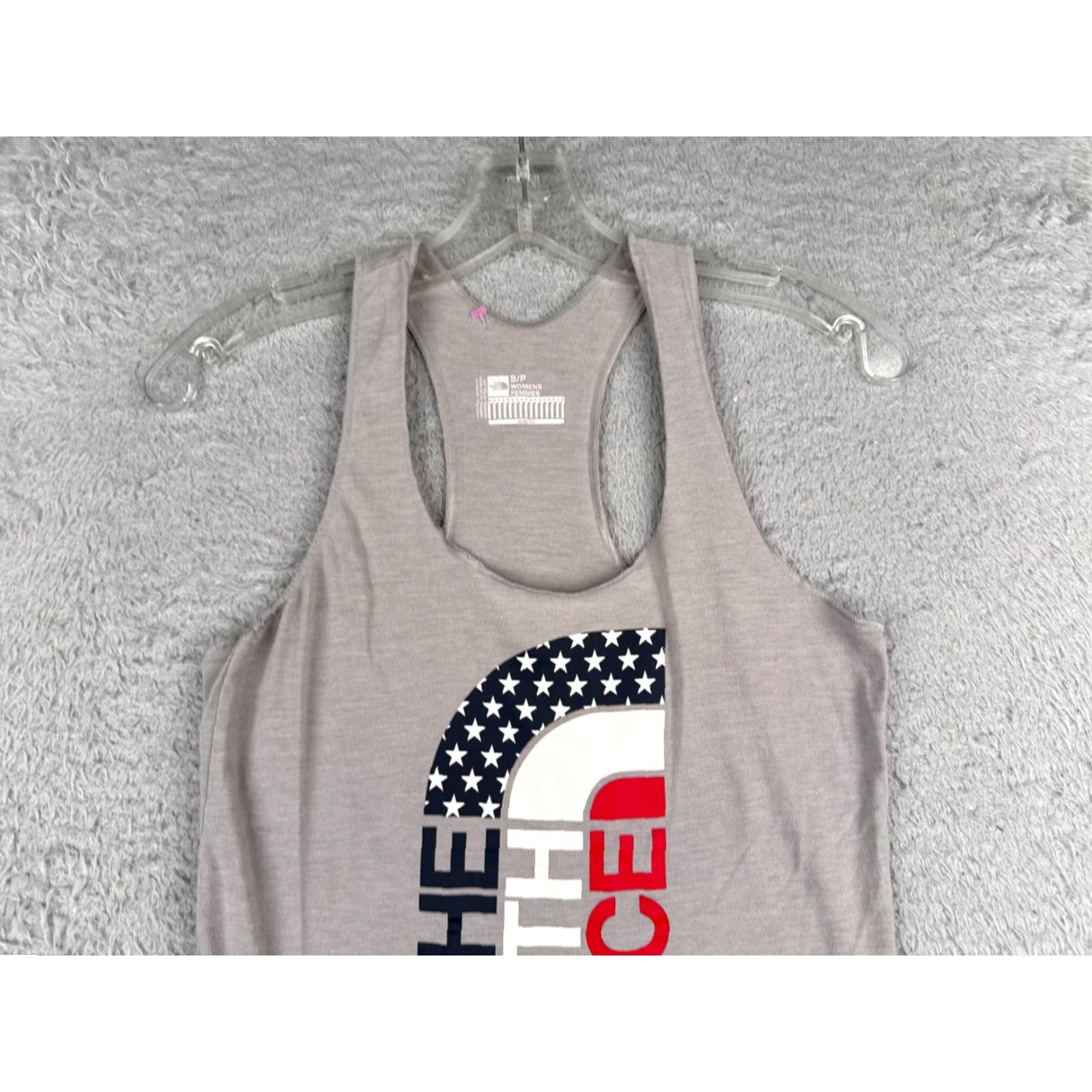 The North Face The North Face Shirt Women Small Gray Tank Sleeveless Scoop American Flag USA Size S / US 4 / IT 40 - 4 Thumbnail