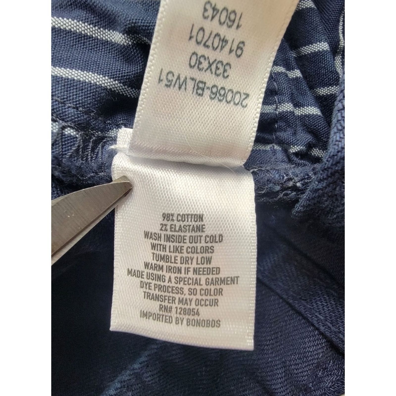 Bonobos Bonobos Jeans Mens 33x30 98 Cotton Spandex Blue Athletic Stretch Straight Leg 5-Pocket Design Regular Vintage: No Size US 33 - 7 Thumbnail