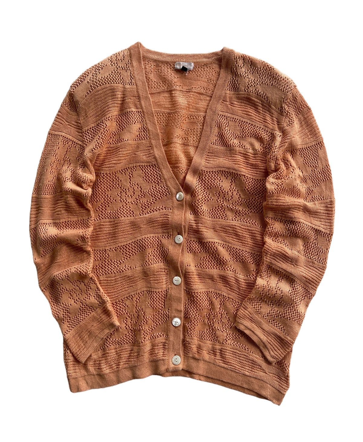 Burberry Vintage Burberrys Mesh Knit Cardigan Size M / US 6-8 / IT 42-44 - 1 Thumbnail