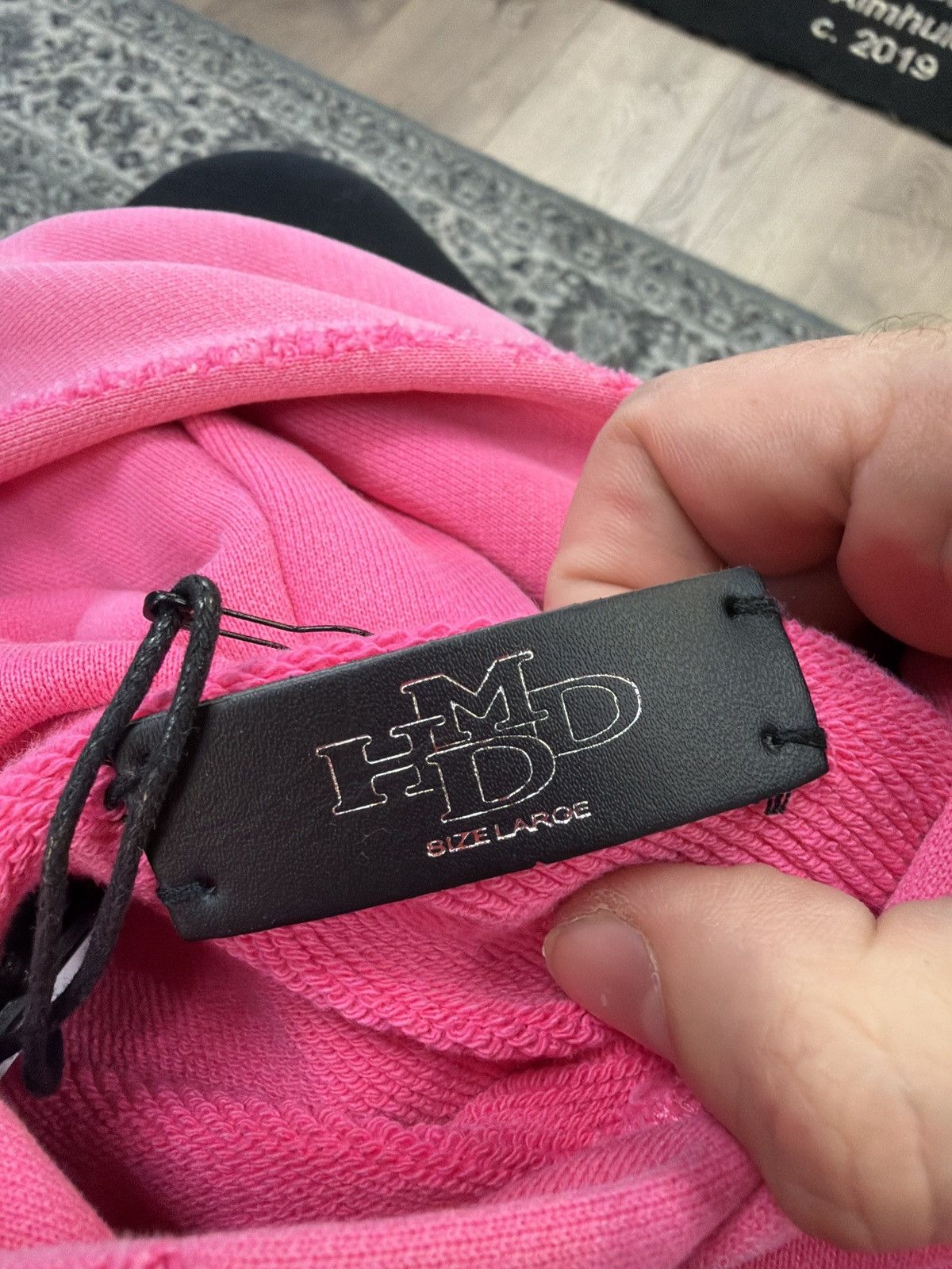 HMDD Pink Happy Memories bubblegum Hoodie Size US L / EU 52-54 / 3 - 5 Thumbnail