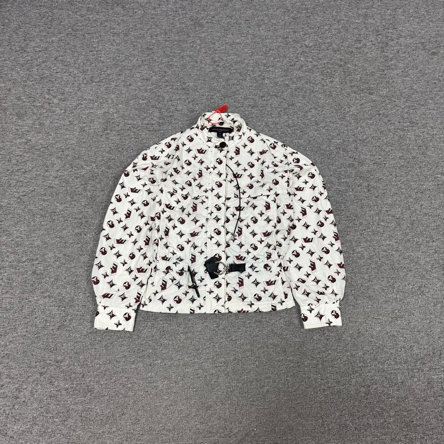 Louis Vuitton Louis Vuitton White Monogram Hooded Jacket Size XXS / US 00 / IT 34 - 1 Thumbnail