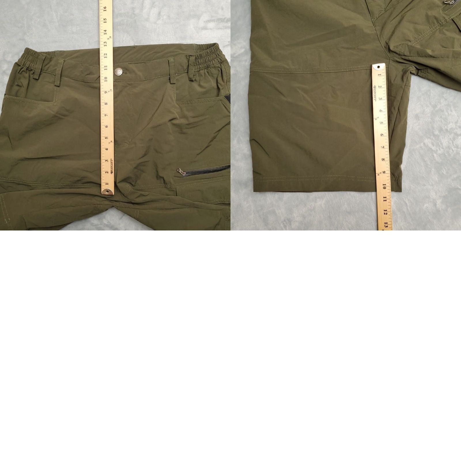 Vintage VINTAGE Mens Hiking Cargo Shorts 38 Stretch Nylon Outdoor Utility Zip Pocket Lightweight Size US 38 / EU 54 - 8 Thumbnail
