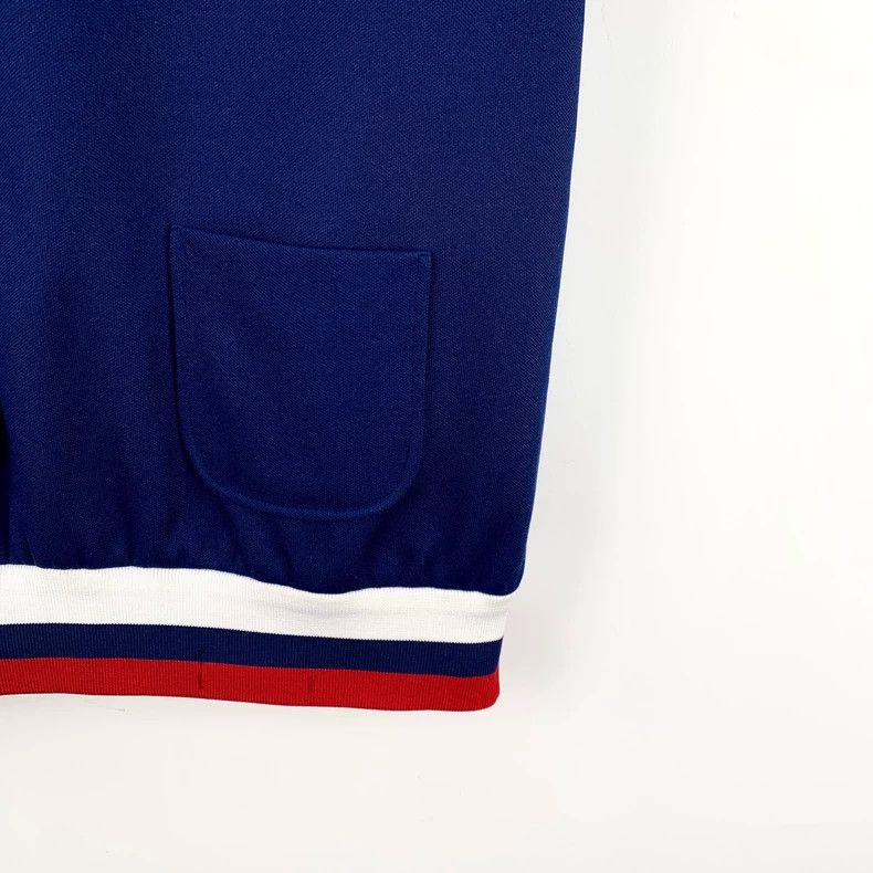 Gucci Gucci Dark blue striped logo embroidered cotton V-neck slee Size XS / US 0-2 / IT 36-38 - 4 Thumbnail
